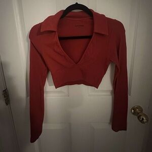 red garage long sleeve